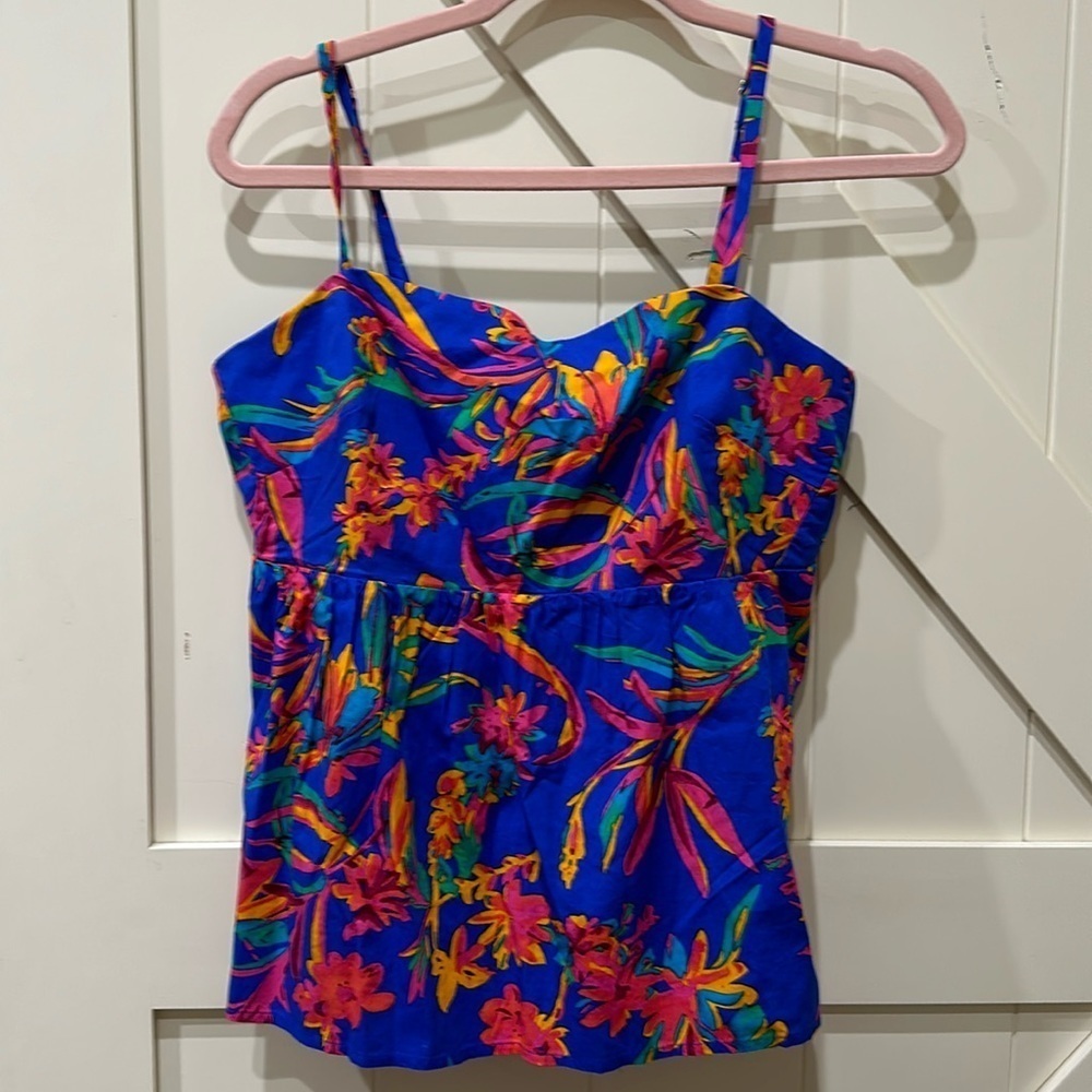 Nwt JCrew spaghetti strap tank with bow.